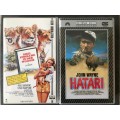 VHS Movie Lot 6 , 2 x movie in german language, Hatari, John Wayne, Drei Strolche in der Wildnis,