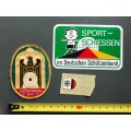 Deutscher Schützenbund badge sticker lot,vintage,collectors item