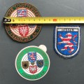 Shooting badges and sticker from Germany (Hessen) ,vintage,collectors item