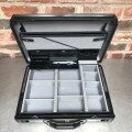 Samsonite Black Hard Shell Brief Case with Combo Lock, with inlet, from 70/80ties Germany
