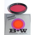 BW 55E Dark Red Filter 091 8x,for black and white Film,55mm Filter Thread, B+W,