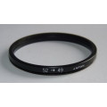 Metal Adapter Ring F 49mm to L 52mm, Filter 49mm to Lens 52mm, Japan