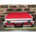 EmBag Hamburg Briefcase red 14cmx35cmx46cm , photo camera or tool case,preowned