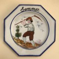 Wall plates Lot , seasons, fruhling,sommer,herbst, winter from Germany collectors item