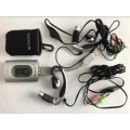 PC Lot Accessories, sandisk sd card reader, 2 x  typhoon head phone