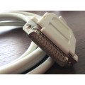 Parallel Printer Cable Male to Female DB25  white 2m long
