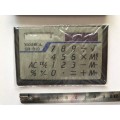 Kyocera Electronic Calculator Solar Power Yahica SR-810, , card type, made in Japan, collectors item
