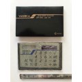 Kyocera Electronic Calculator Solar Power Yahica SR-810, , card type, made in Japan, collectors item