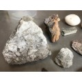 Nature stone lot (no.3) for collectors, incl. garnet from zillertal alps