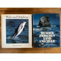 Wale und Delphine,Wunder zwischen Land + Meer ,vintage, book language german, 1990,1986,WWF,Dolphin
