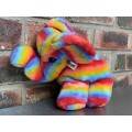 BASF Elephant ,stuffed animal, vintage, from Germany,collectors item, colorful, kids toy
