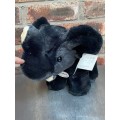 Elephant black SunKid ,stuffed animal, vintage, from Germany,collectors item, kids toy