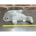 Dolphin grey MF, France, stuffed animal, vintage, collectors item, kids toy