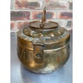 Antique hand craft Copper container , pot, vintage, from the 70s