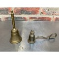 Brass bell jar and candle stopper vintage