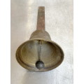 Brass old hand bell jar vintage , collectors item