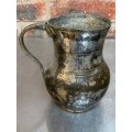 Silver ? on copper jug pot vintage , collecorts item