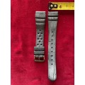 Seiko strap rubber cilicon black , vintage, old, collectors item