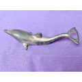 Vintage Silver Plated Dolphin Bottle Opener 1960s ,collectors item from Germany
