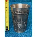 Pewter Zinn-Becker Stuttgart, Frankfurt Main tankard mug  Lot 8, size :11cm high, Made in Germany