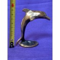 Vintage Solid Brass Bronze  Dolphin LOT 3 ,from the 80s, collection item