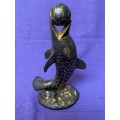 Vintage brass dolphin from the 90s , Al Jaber, Dubai, collectors item
