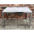 Coffee Tea Table stainless steel H45cm x L69 cm x D49cm from the 70s, vintage