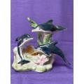 Porcelain Dolphin Figure vintage 90s LOT 1 , collection item,