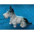 Porcelain dog (schnautzer / terrier) collectors item, vintage, approx. from the 70s/80s