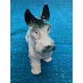 Porcelain dog (schnautzer / terrier) collectors item, vintage, approx. from the 70s/80s