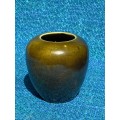Vintage Porcelain mini vase green Lucia ware ,collectors item