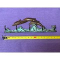 Bronce brass Dolphin Key rack, vintage , collecorts item