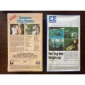 VHS Movie , 2 german movie, Lot 10,  Jenseits von Afrika, Der Tag des Delphins