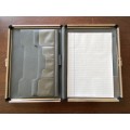 Metoni Aluminum Briefcase, approx. size 33x26x4cm, for A4. Vintage, in good condition. West Germany