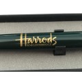 Harrods Ball Pen with blue ink ,collectors item