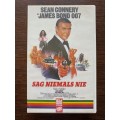 VHS Movie ,Jamers Bond, Sean Connery, Sag niemals nie, in german, 120 minutes, Collectors item