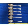 Vintage Spoon Lot 15, 6x 800 silver, Schultze ,Germany, collectors item