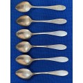 Vintage Tea / Coffee Spoon, Lot 7, 6x spoon 800 silver ,Germany, collectors item