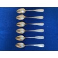 Vintage Tea / Coffee Spoon, Lot 13, 6x spoon 800 W silver ,Germany, collectors item