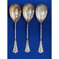 Vintage Tea / Egg / Coffee Spoon, Lot 2, 3x spoon 800 silver ,  Germany, collectors item