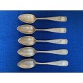 Vintage Tea / Coffee / Mokka Spoon, Lot 12, 5x spoon 800 silver ,Bartels, Germany, collectors item