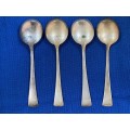 Vintage Spoon Lot 9, 4x spoon, no stamp on , silver plated, from Germany, collectors item