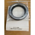 LENS ADAPTER YASHICA/CONTAX C/Y MF LENSES for OLYMPUS 4/3 (FOUR THIRDS) CAMERAS , very rare, NEW