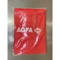 Vintage Agfa Towel red , embroidery, Promotion 70s in Germany), collectors item, still new,not used