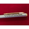 LANCE ball pen, silver gold colour, blue ink, Cullmann ,collectors item,rare, vintage, from the 70s