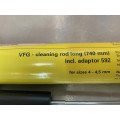 VFG Cleaning rod long (740mm) + Adaptor 592 for .22  ( .22 or airrifle), from Germany