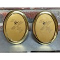 Erno Oval Photo Frame Lot ,brass metal,gold colour, from Germany,new,unused, for photo size 10x15cm,