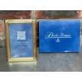 Hagee Photo frame Lot ,brass metal, gold colour, from Germany,new,unused, for photo size 10x15cm