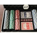 Poker Chip Set 300 Pieces (chips and cards still sealed) Incl. aluminium case