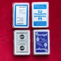 Skat playing card sets (4) , collectors items, Benteler, Volksbank, Blausiegel, Hartmann, LOT B, GER